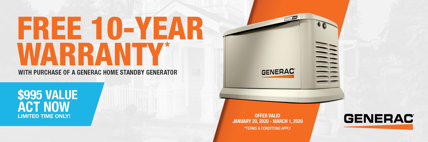 Homestandby Generator Deal | Warranty Offer | Generac Dealer | Brewster, MA